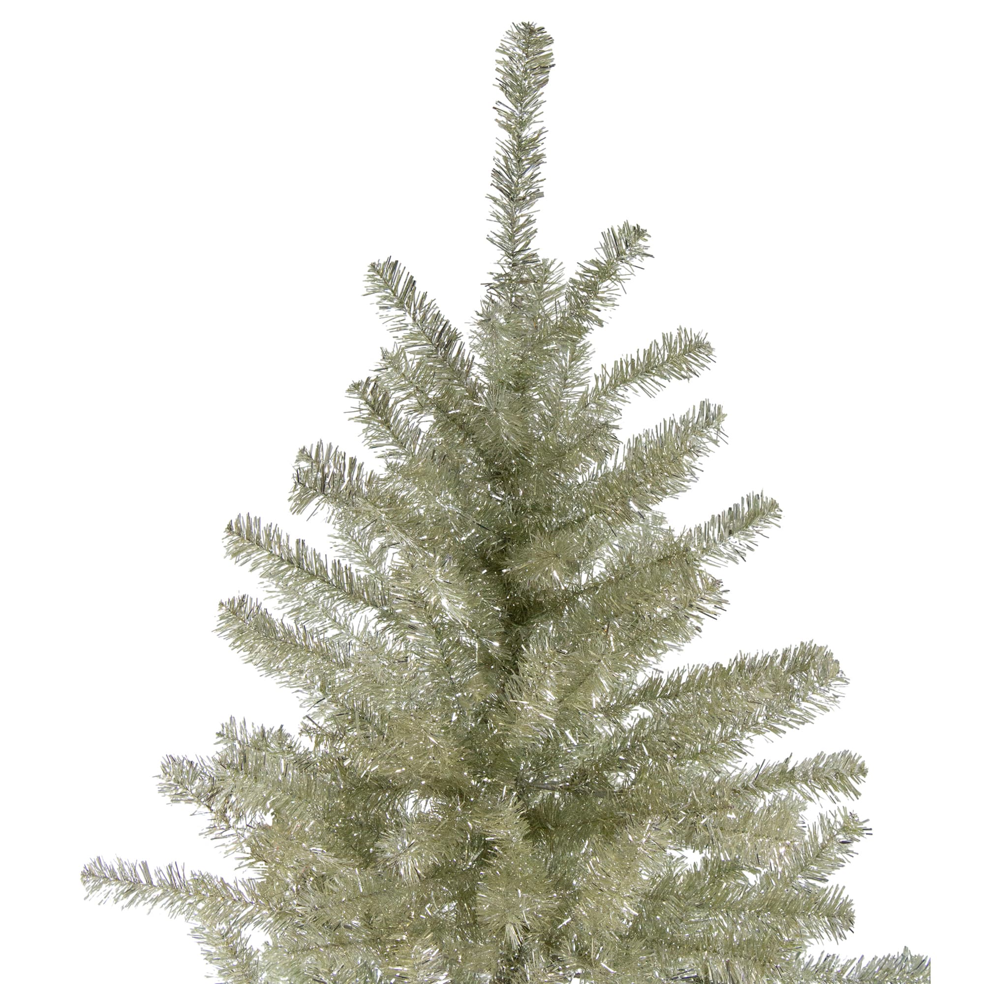 6ft. Unlit Platinum Tinsel Artificial Christmas Tree